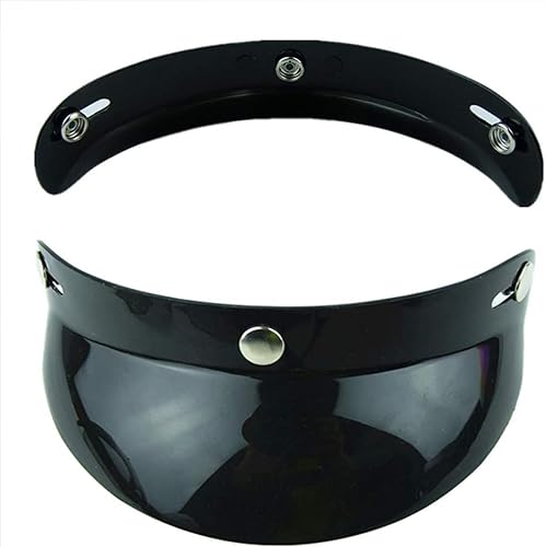 Miniatura 4 de Casco de Motocicleta con Visera de Pico para Casco de Cara Abierta 34, Casco Retro de Motocicleta y Casco Medio, Protección Solar