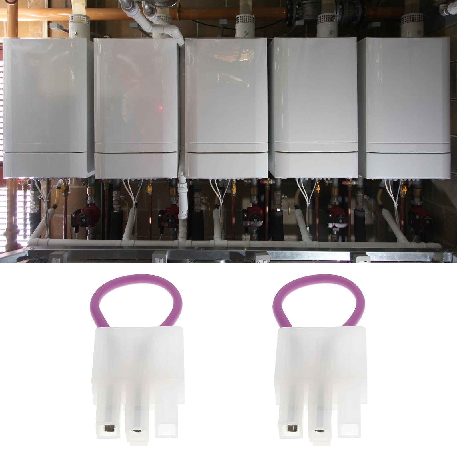 OTOTEC 4pcs Boiler Timer Option Connectors Replacement Part 179052 Compatible with Ideal - Image 3