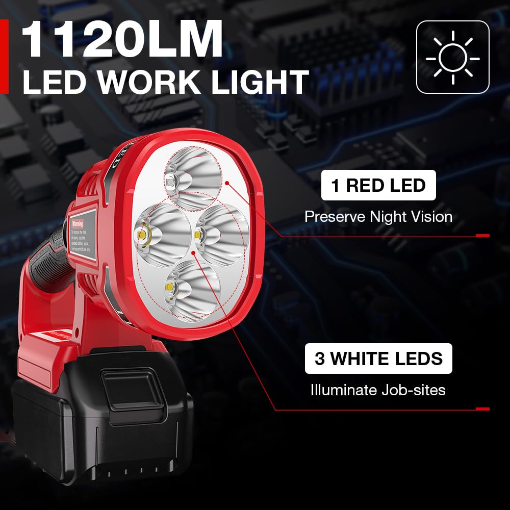 Milwaukee - Torcia LED 18V AKU M18 TLED-0, senza batteria e caricabatterie 4932430361