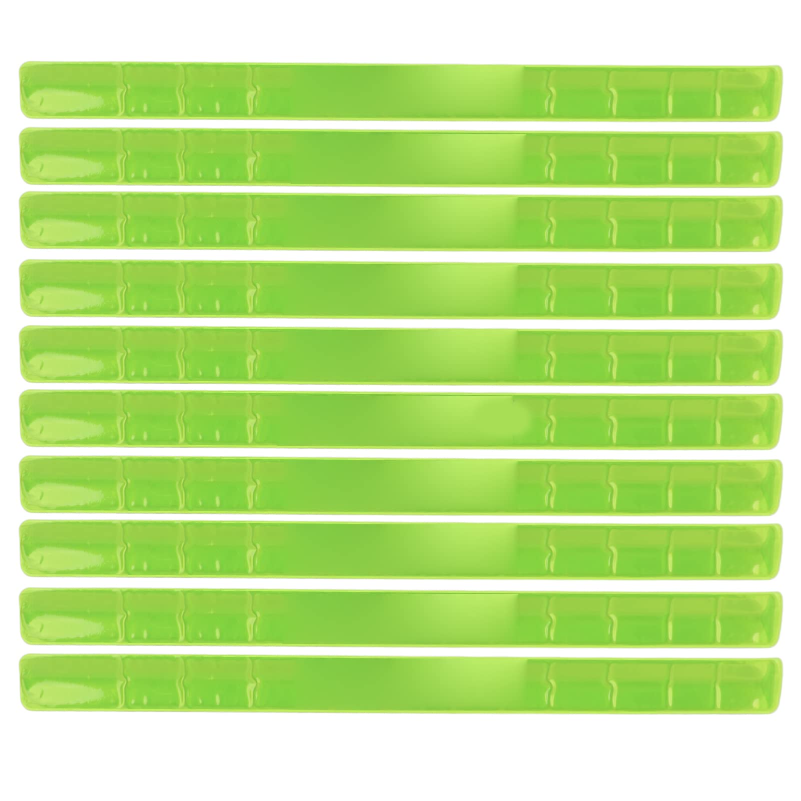 FECAMOS Brassard réfléchissant, Bandes de claquement à sertissage Automatique portatives sûres pour l'équitation(Vert)