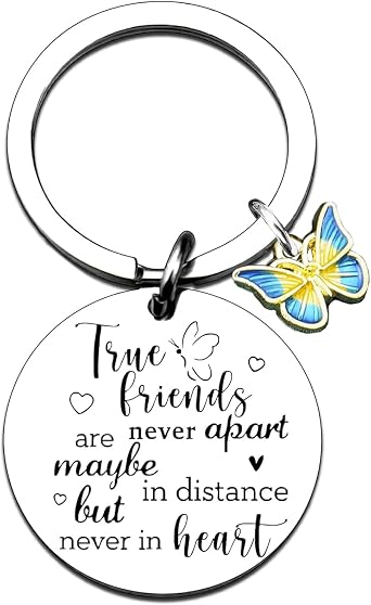 Friends Keychain Friendship Gifts For Women Bff Bestie Best Friend | Birthday Gifts for Women Long Distance Gift For Woman Friend Female Best Friends Birthday Christmas Gift Small
