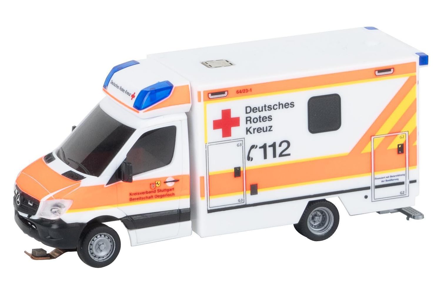 161321 H0 Car System Digital MB Sprinter ambulanza DRK (HERPA)