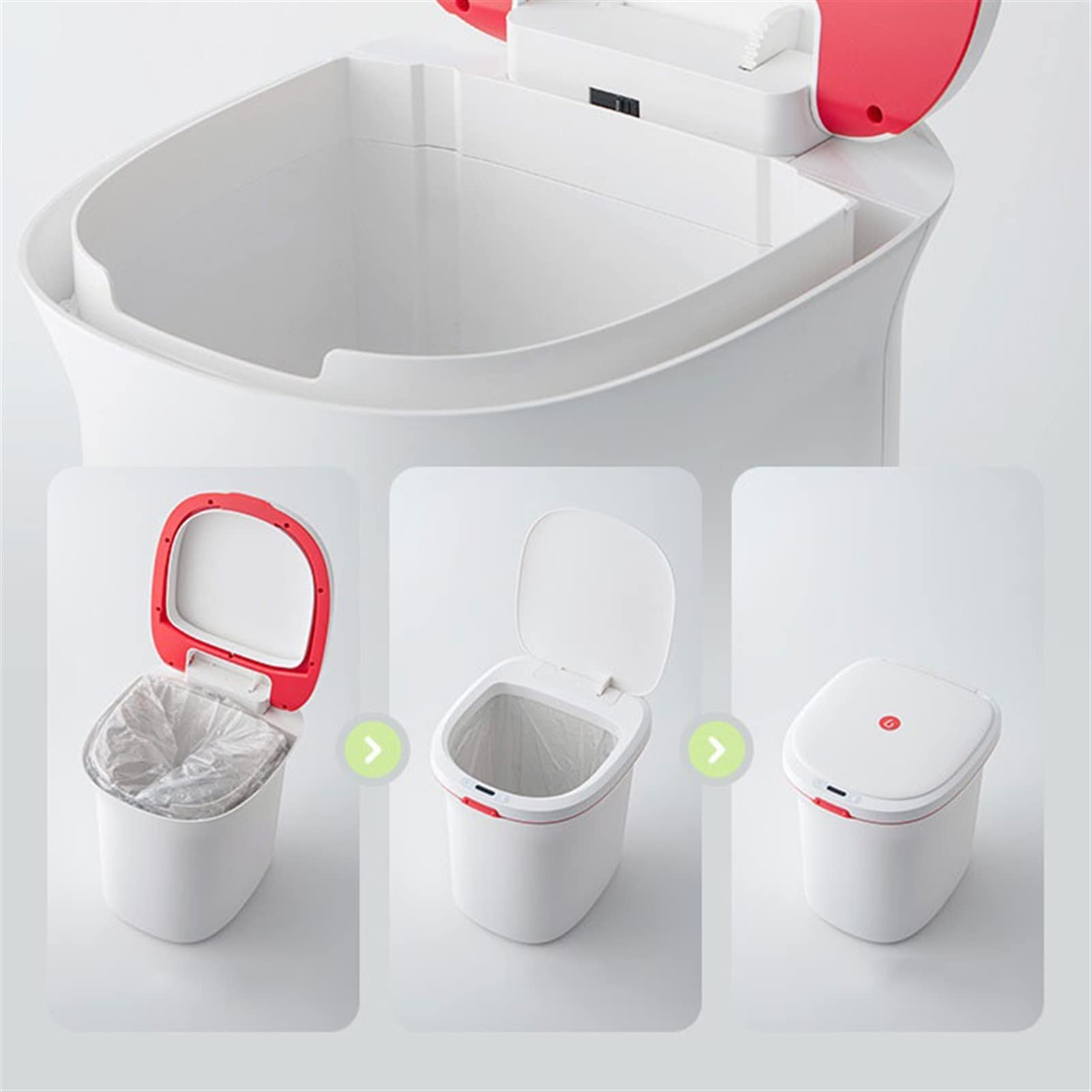 Pattumiera per interni Pattumiera da 10 litri Casa Bagno Soggiorno Cucina Pattumiera Cestino per carta da ufficio Sacco per immondizia