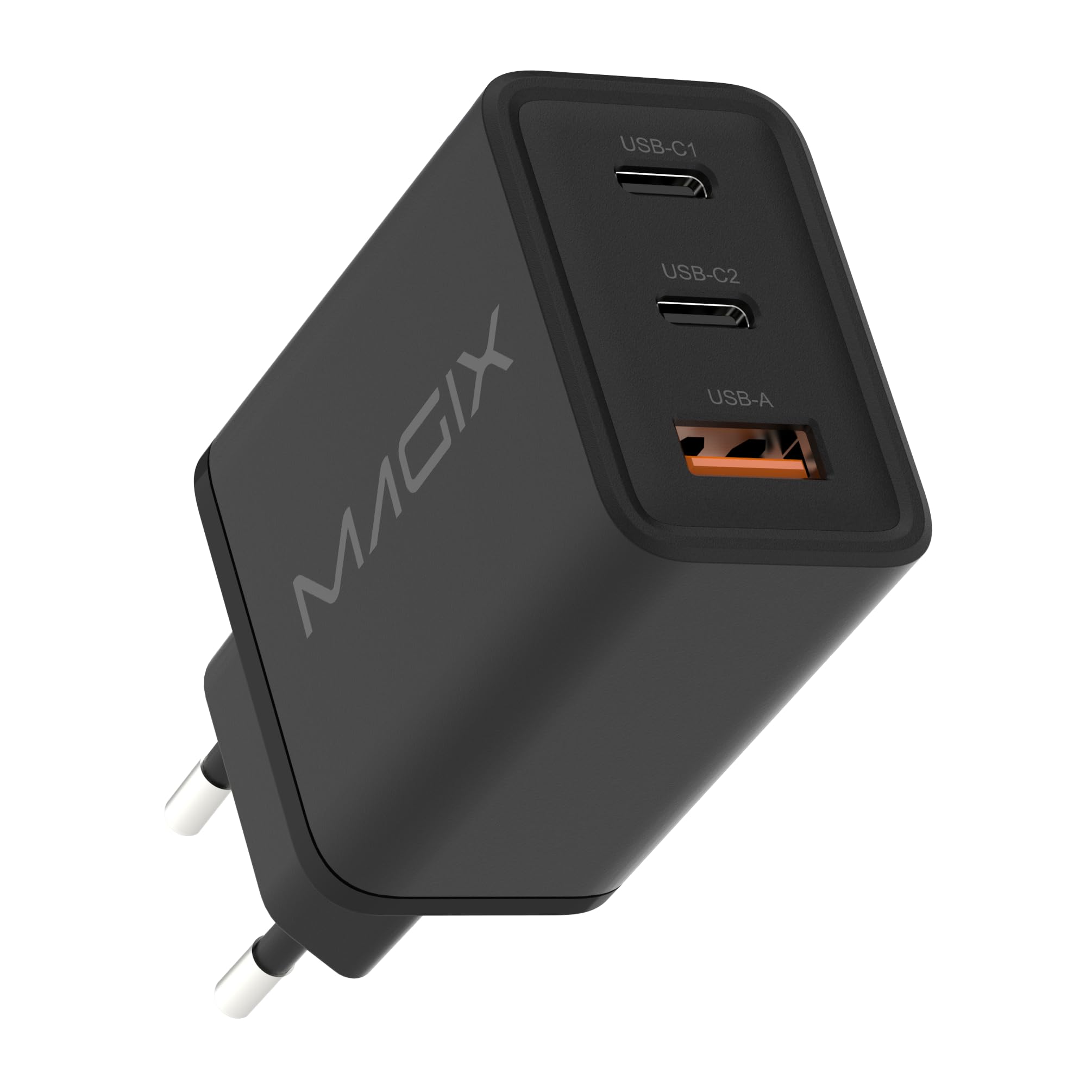 USB-C GaN Ladegerät 65 W – 3 Ports, Kompakt, Faltbar | Für MacBook, Samsung Galaxy, IPhone, IPad, Dell XPS