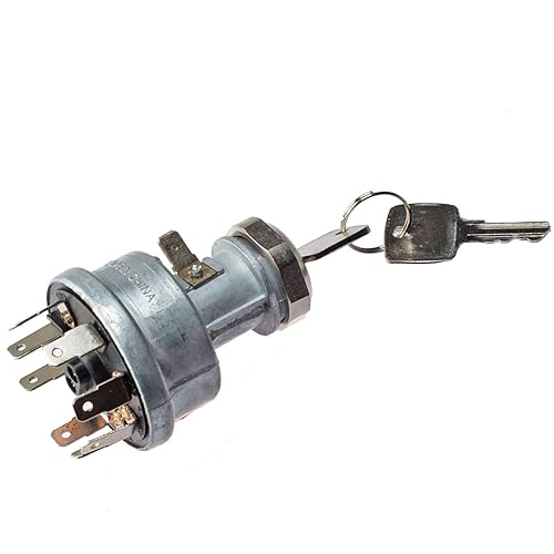 Miniatura 3 de JEENDA Interruptor de encendido con 2 llaves RE45963 compatible con tractores John Deere 4200 4300 4400 4500 4600 4700 5200 5300 5400 5500 5600 5700