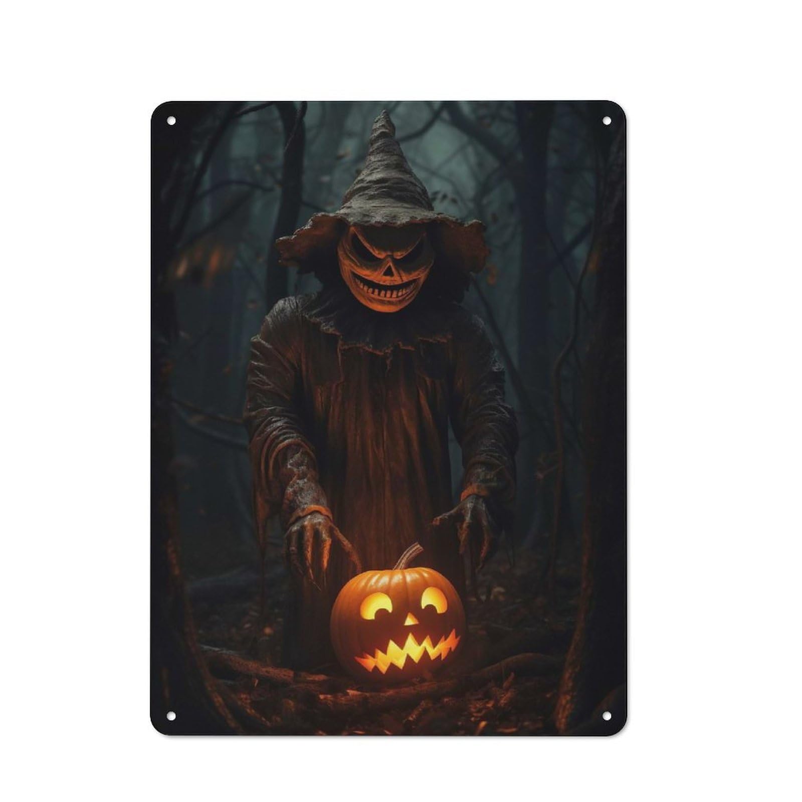 Junmoney Eerie Guardian Tin Sign 40X30cm For Café Or Home Bar, Retro Wall Decor, For Garage, Workshop And Man Cave Decoration