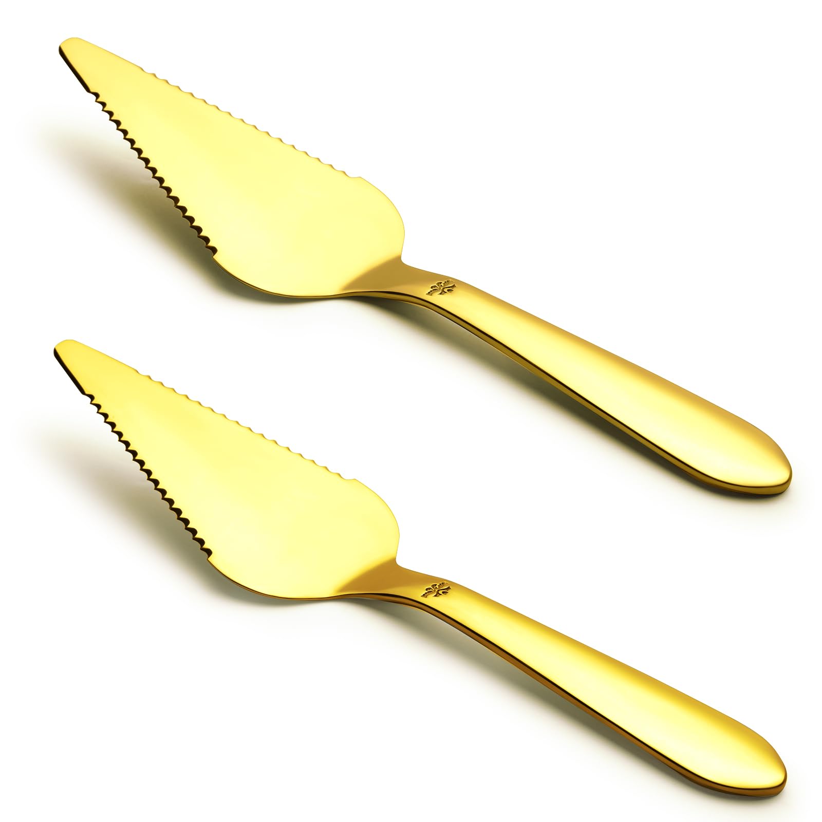 Gold Wedding Cake Knife & Server Set - Eisinly -12