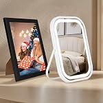 Travel Makeup Mirror with Lights, Portable Small Beauty LED Vanity Mirror with Lights, 1200mAh Battery, Dimmable Touch Screen, Tabletop Folding Compact Mirror,Women Gift - Image 5