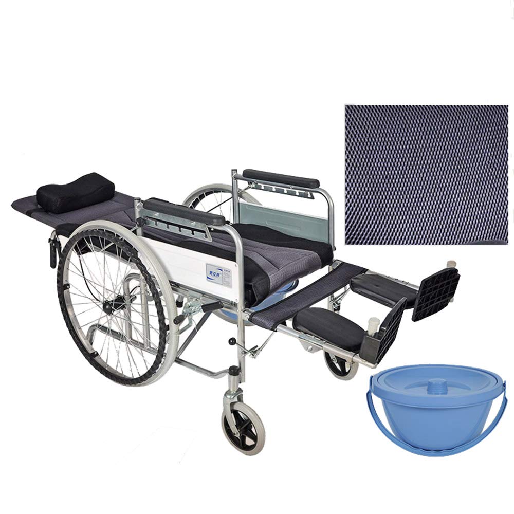 Amazon.co.jp: 可動式トイレ車椅子、多機能フルリクライニング式