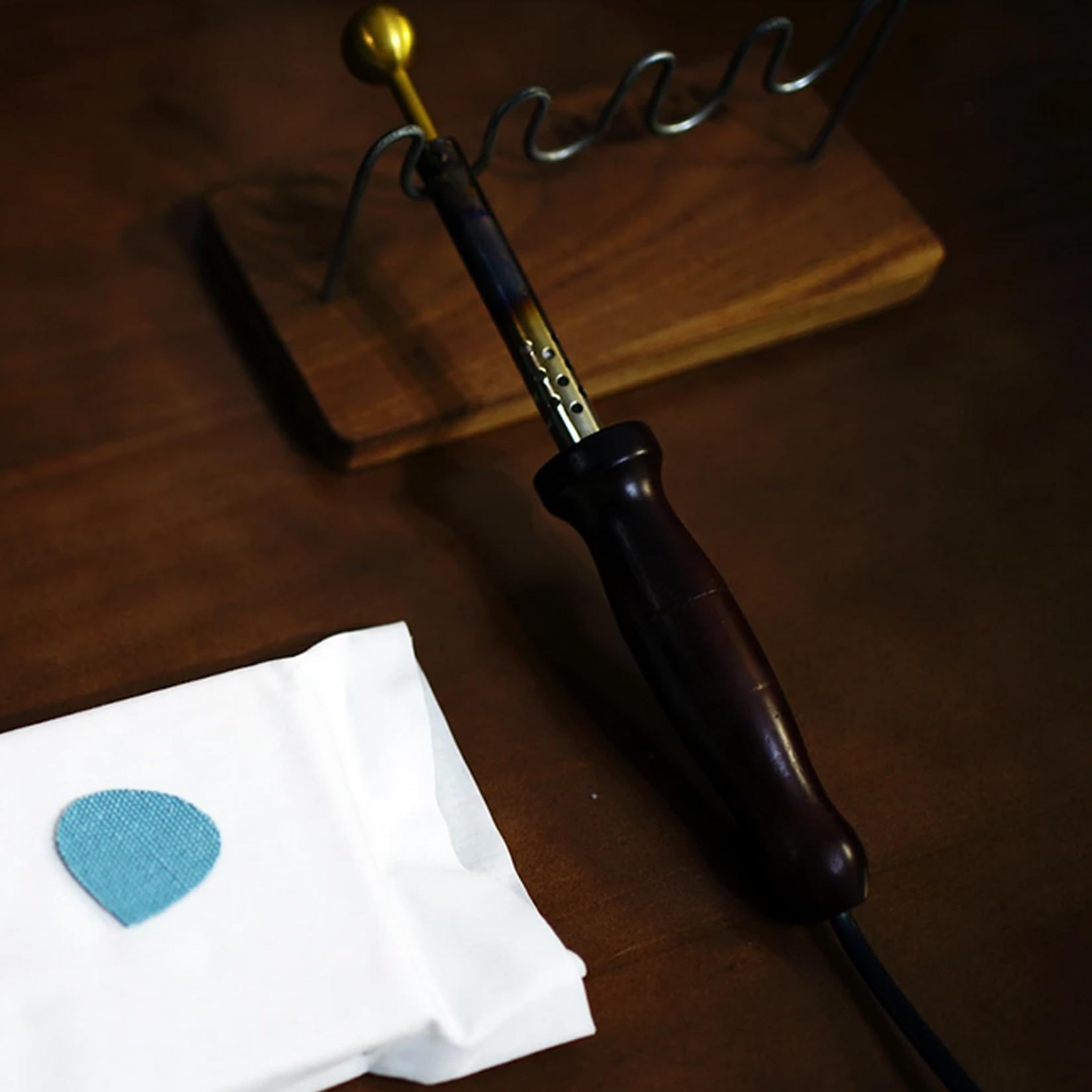 Soldering Iron Handle Holder, Black Walnut Place Holder Fabric Flower Making Tools