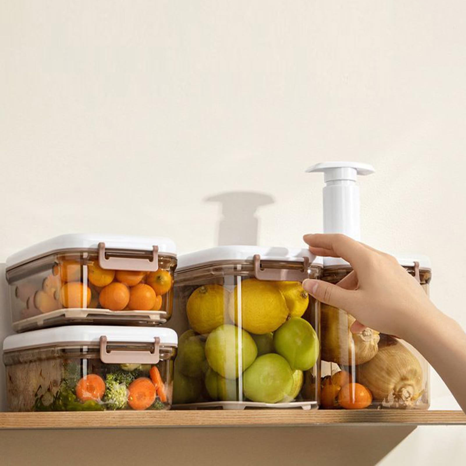 Contenitore Stoccaggio Alimenti Barattolo Ermetico Frigo | Contenitori per Conservazione Sottovuoto Per Casa Appartamento Cucina Dispensa Pranzo Spuntino Ufficio Ristorante Viaggio
