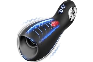 10 Vibrating & 5 Tongue Licking Male Masturbator