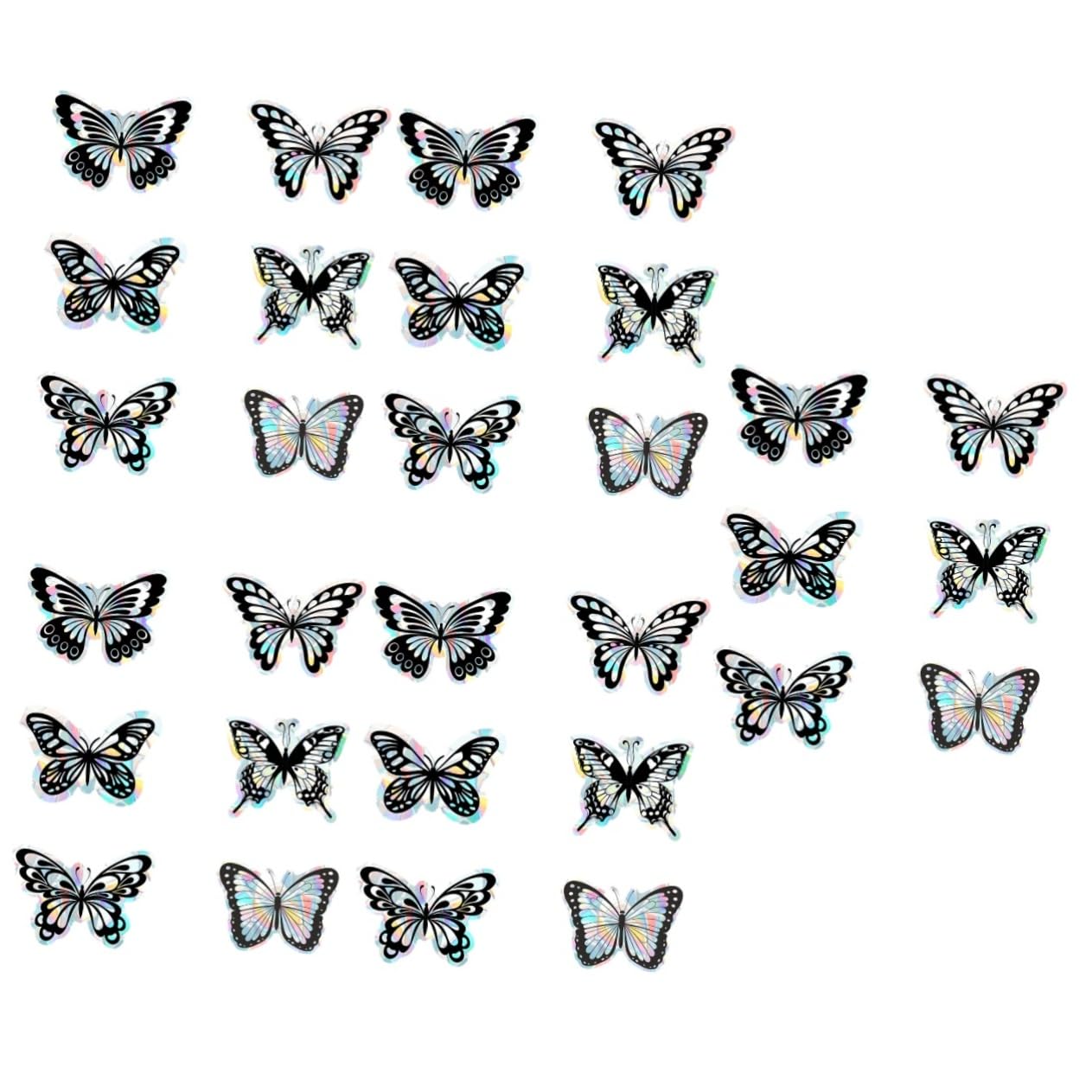 Autocollant verre anti-impact d'oiseau Cabilock | Lot de 30 pièces pour vitre et porte