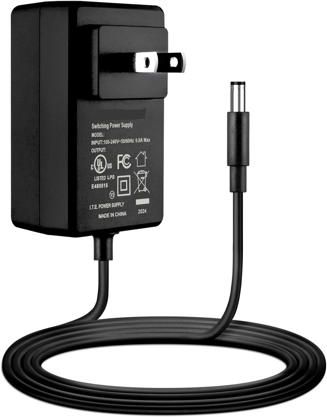 4ft Small AC DC Adapter for Lumens CL510 Document Camera Power Supply Cord Cable PS Charger Input: 100-240 VAC 50/60Hz Worldwide Voltage Use Mains PSU