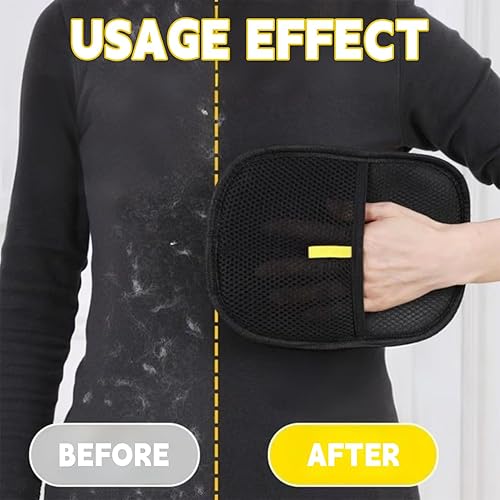 Pet Hair Remover Glove,Electrostatic Pet Hair Removal Gloves for Couch,Cat Grooming Gloves,Reusable Cat and Dog Hair Remover for Sofas,Furniture,Carpets,and Curtains (3 PCS)(2 PCS)