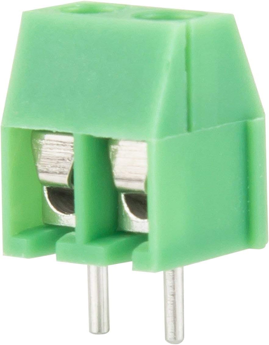 green 40PCS 2P 2Pin Screw Terminal Block Connector 3.5mm Pitch for Arduino 10A 300V 10A 130V