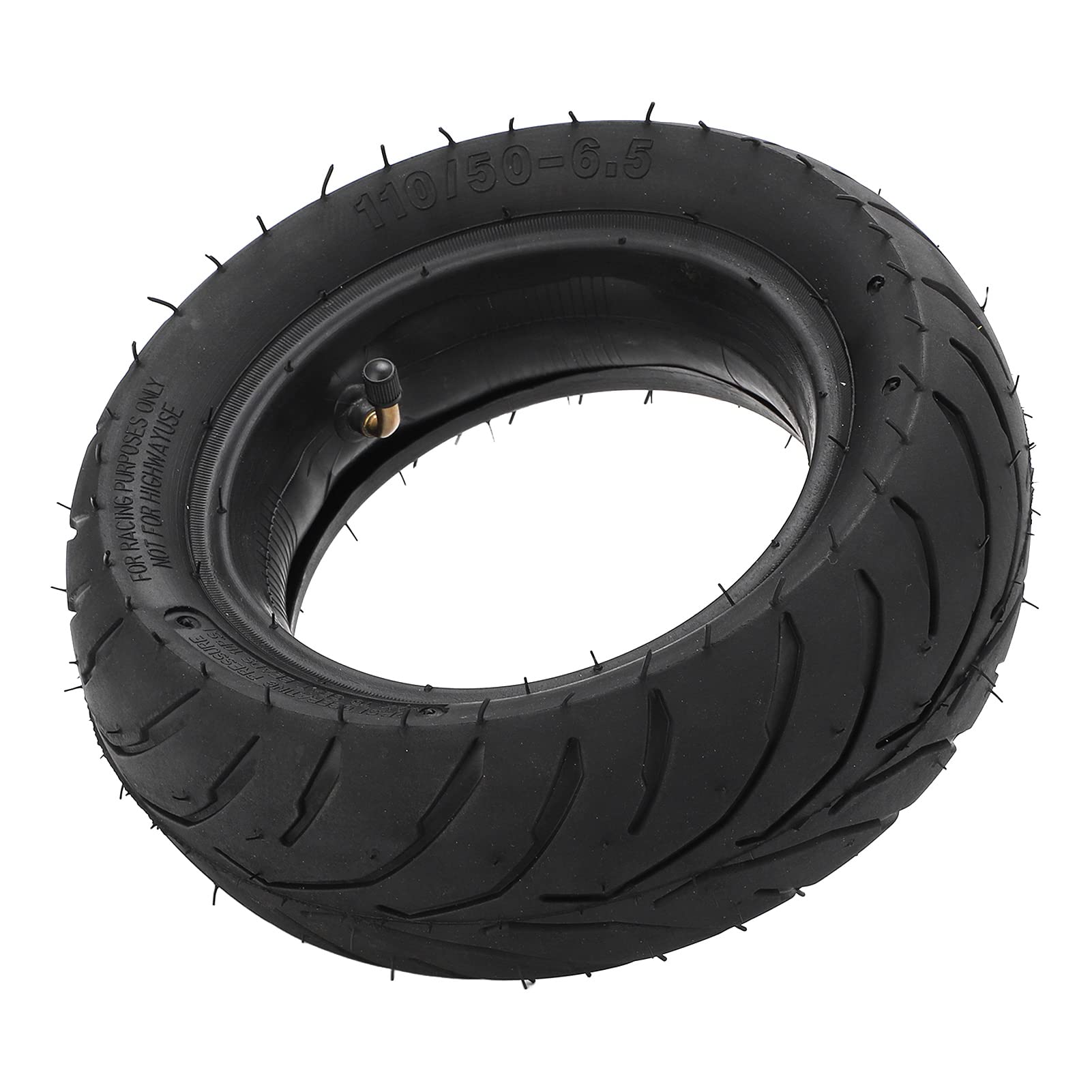 110/50-6.5 Pneumatico in Gomma Gonfiabile Addensato per Scooter Elettrici, Camera D'Aria E Pneumatici Esterni Durevoli per Mini Fuoristrada da 49cc E Mini Motociclette, Realizzato in Gomma