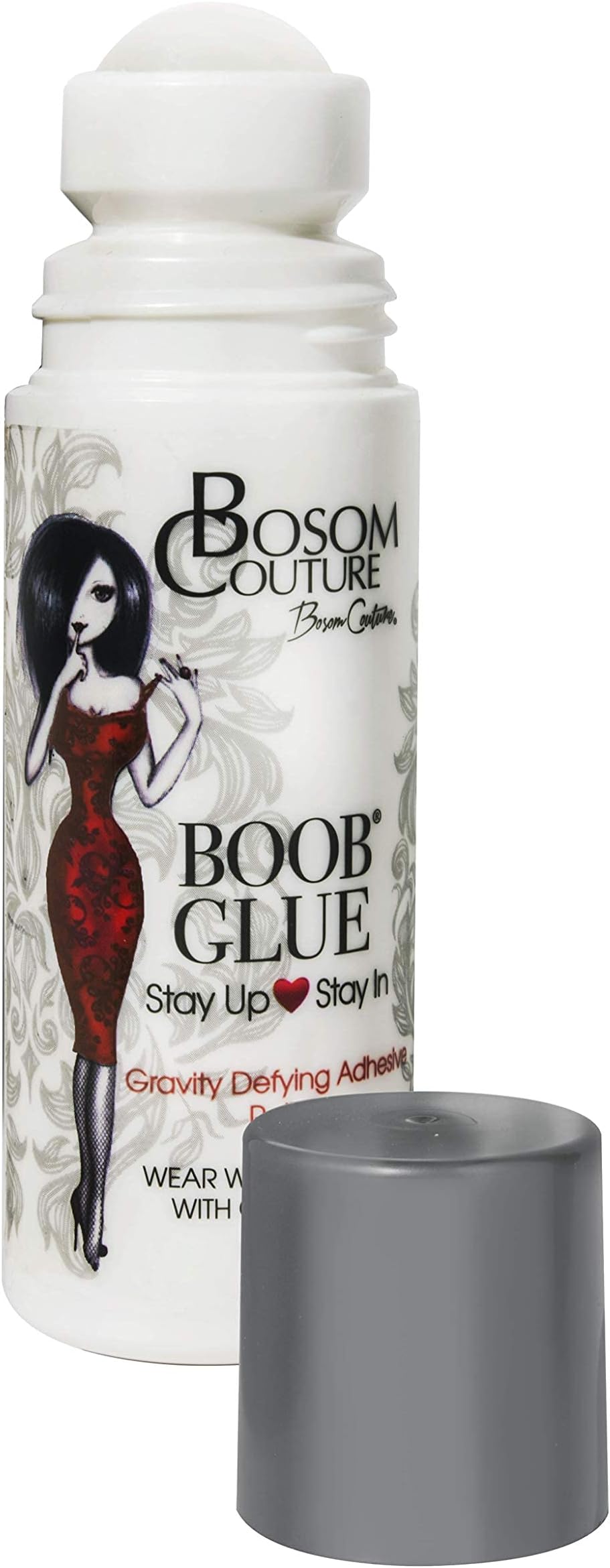 Boob Glue Gravity Defying Breast Adhesive Roll-On, Stay Lifted Up Securely in Place in All Necklines, for Women of All Shapes and Sizes