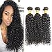 Produktbild Huarisi 3 Bundles of Curly Brazilian Hair 20 22 24 Brasilianische Haare Lockig Grade 9a Unprocessed Unprocessed Virgin Human Hair Weaves Real Hair for Women