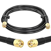 Vista 16 de Cable RG58 SMA - Extensión de cable SMA macho a macho de baja pérdida de 3 pies de 50 ohmios para aplicaciones de antena de radio 3G/4G/LTE/GPS/RF
