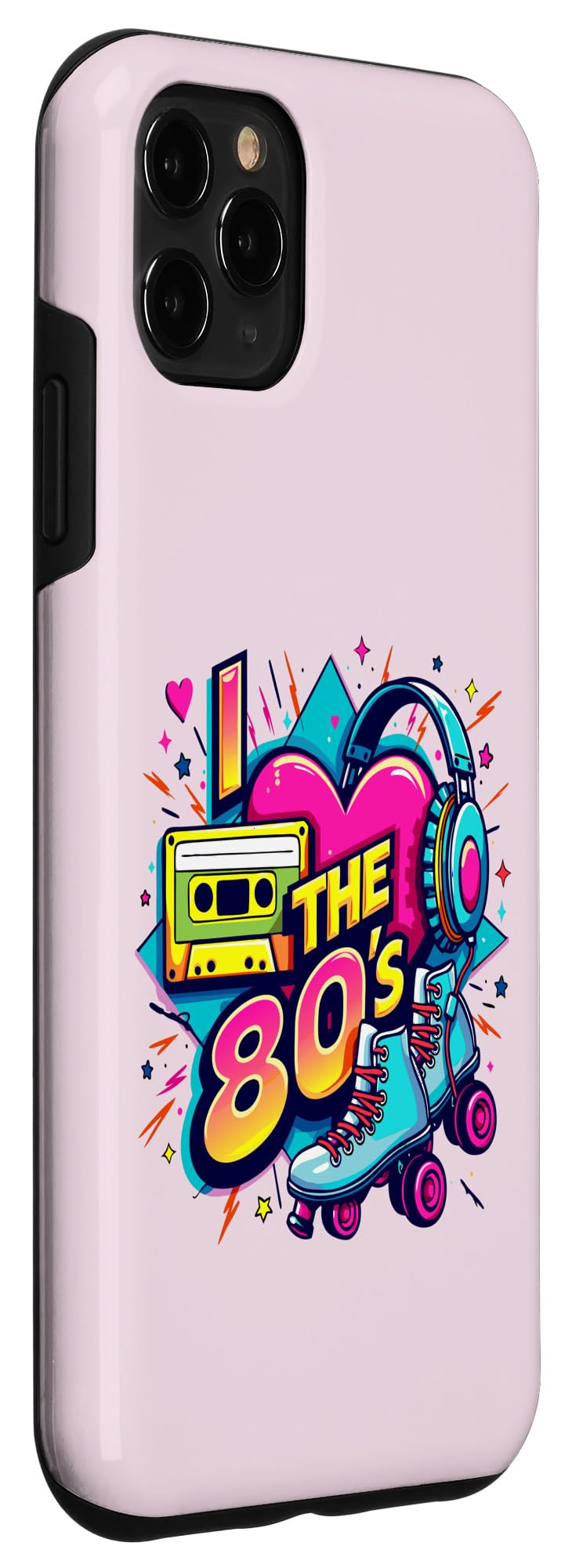 iPhone 11 Pro Max Vintage 80s Party Outfit Men Women Eighties I Love The 80s Case - Image 3