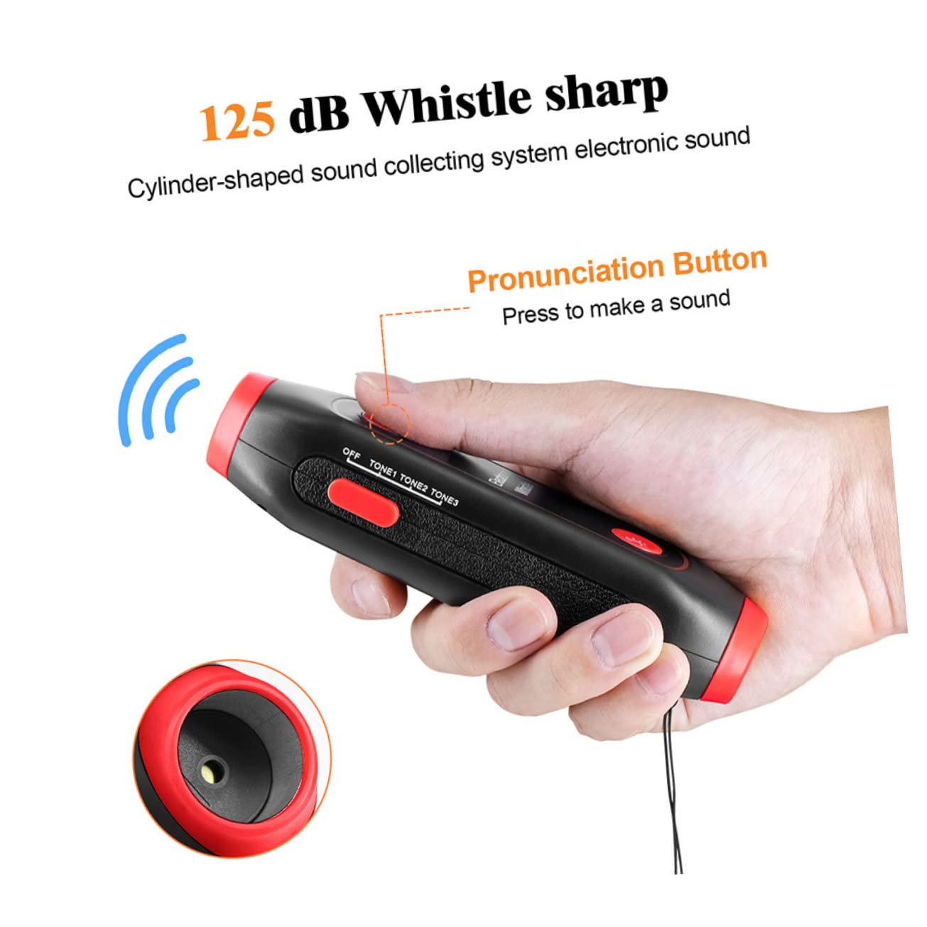 SUPVOX 2pezzi Fischietto Elettronico Toni con Cordino Fischietto Portatile per Allenatori Insegnanti e Emergenze Materiale Resistente per Sport e attività all Aperto