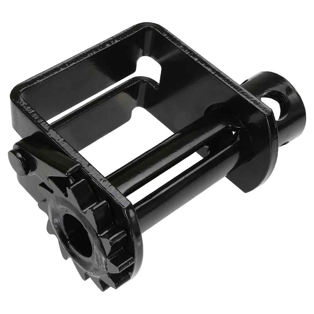US Cargo Control Standard Profile Sliding Winch for Double L Track, Durable Steel Winch, Holds Up to 20 Feet of Webbing, Slides to Any Position for Winch Control, Black, 4 Inch