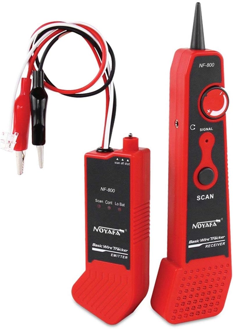 NF-800 RJ11 RJ45 Telecom Dedicated Cable Tester Network Cable Finder Metal Cable Tester Wire Tracker Diagnostic Tool Kit