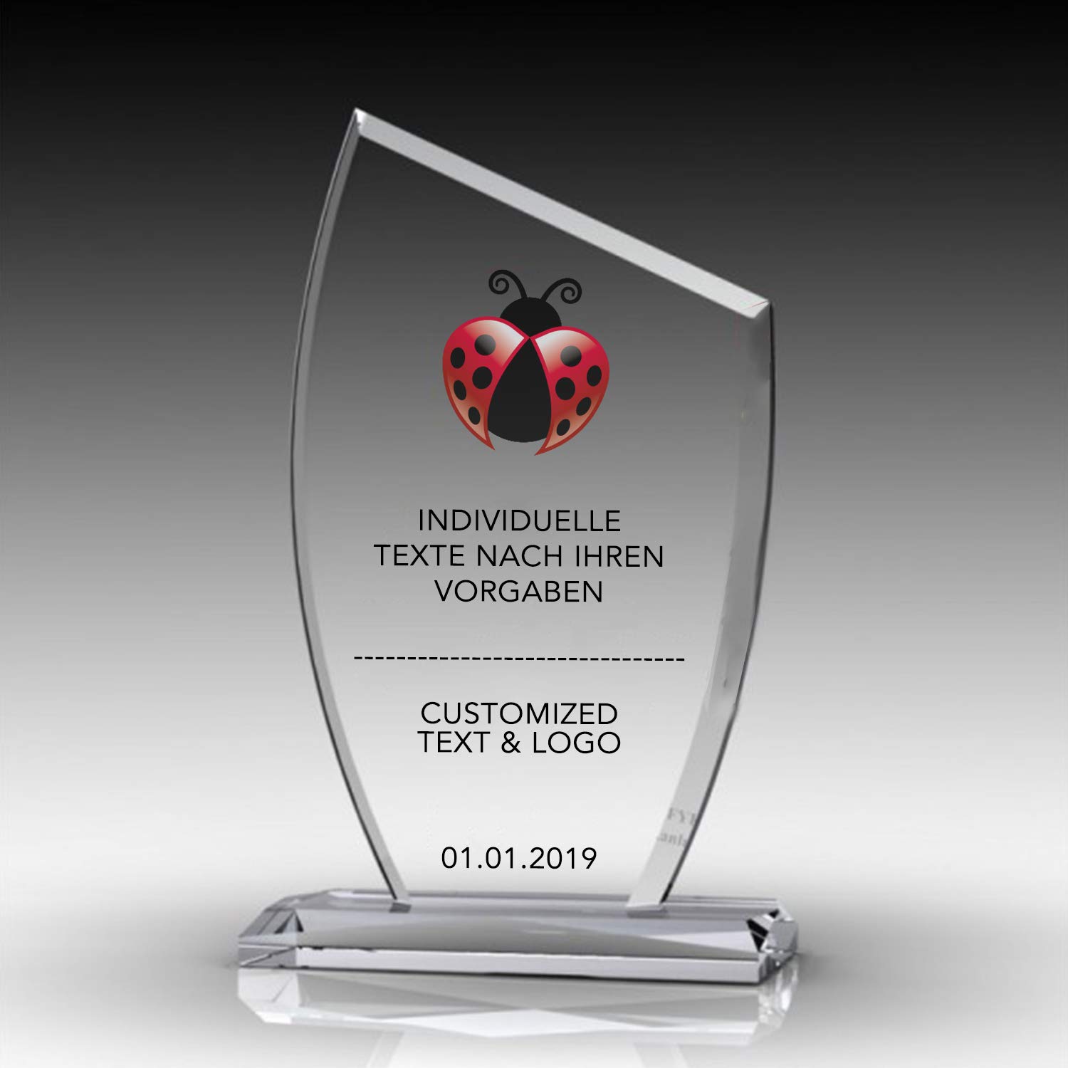 Nurdanil trophy glass with your personal text individually engraved, logo or picture, gift cup, best giftidea, NUR-4456