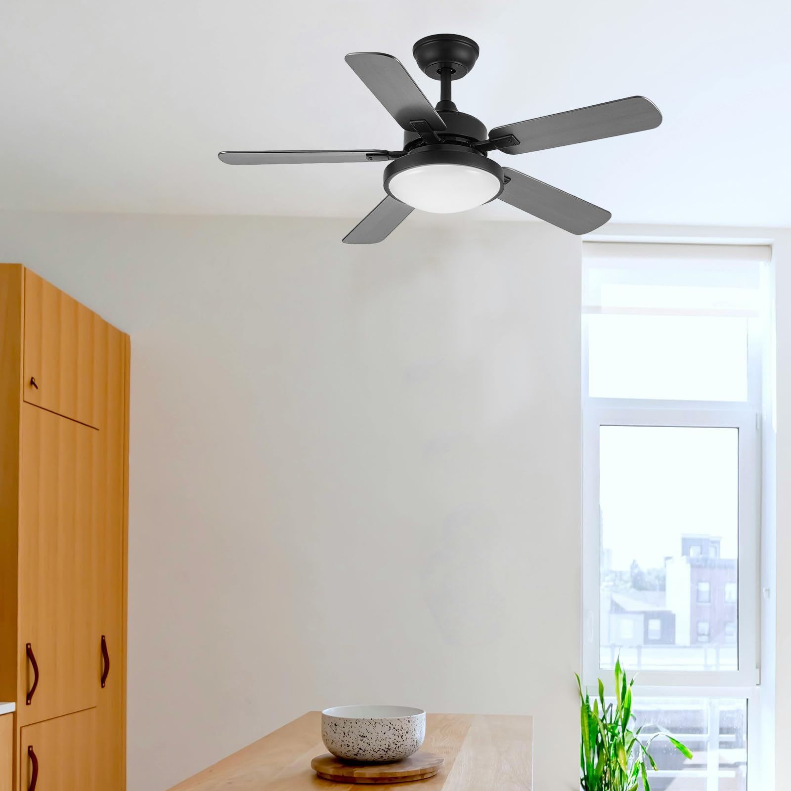 Toyvian Pantalla de Lámpara para Ventilador de Techo Ultrafina en Acrílico Blanco Iluminación Uniforme y Antideslumbrante de 21.5x21.5x7 Cm para Interior Moderna