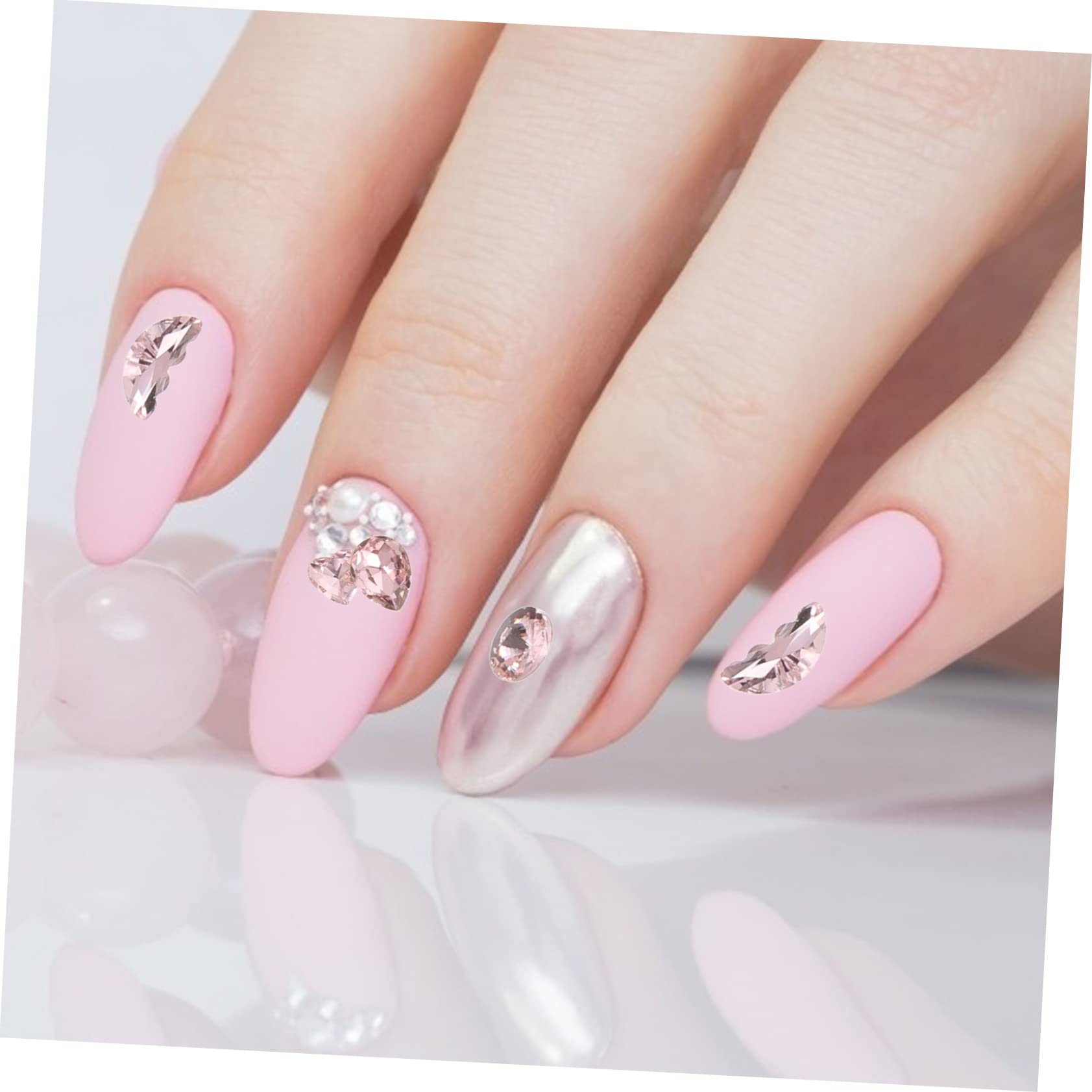 Mipcase Rhinestone Charms Per Unghie Decorazioni Irregolari Per Manicure Di Ciondoli Colorati Ab Per Nail Art e Progetti Fai Da Te Confezione