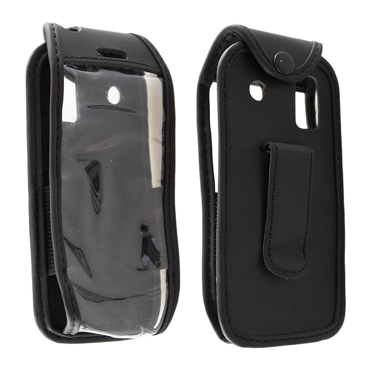 Caseroxx Ledertasche Für SweetLink S2PLUS | Mit Gürtelclip & Sichtfenster | Echtleder Schwarz