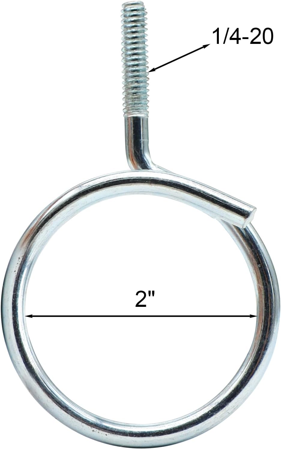 Xadnitu 100 Pieces 2" Diameter Threaded Bridle Rings, Heavy Duty Cable Support, Metal Ring Hangers for Low Voltage Wire Management