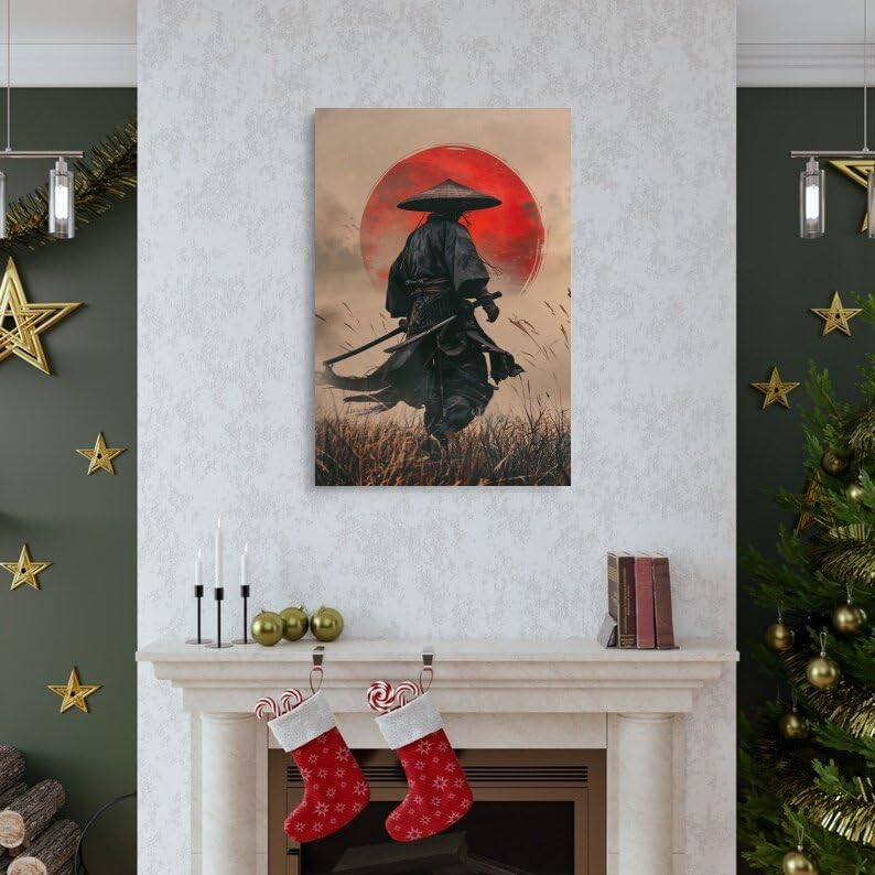 CYOOQYU Japanese Samurai, Asian Samurai Art Ninja Poster Canvas