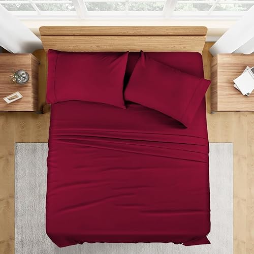 Miniatura 3 de Superior Hotel Luxury - Juego de sábanas de 4 piezas de 1500 hilos de algodón egipcio pesado auténtico, se adapta a colchones de 15 a 18 pulgadas