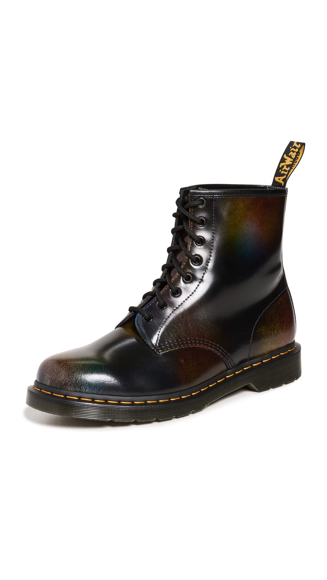 Sz Dr. Martens Men's 1460 for Pride Rub Off Boots, Black/Multi