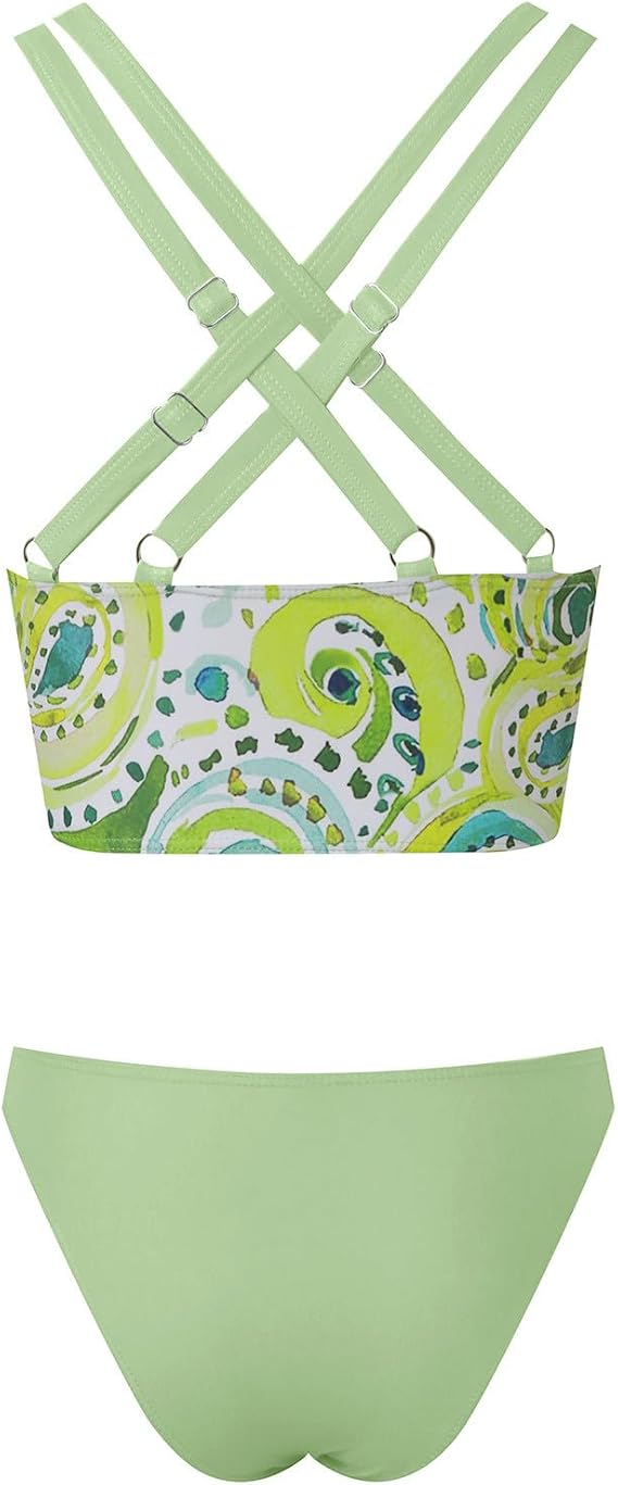 Mädchen Bikini Set 3-teilig - Badeanzug Mit Shorts