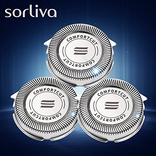 Sorliva Electric Shaver Replacement Heads Razor Heads for Philips Norelco RQ11 RQ32 Series RQ310 RQ320 RQ330 RQ340 RQ350 RQ360 RQ370 RQ1150 RQ1180 RQ1280 RQ1050