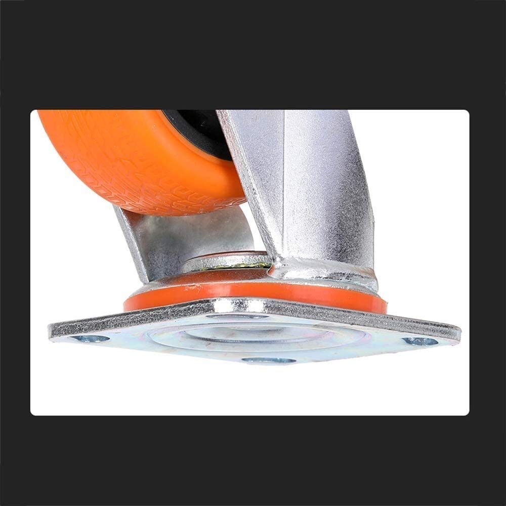 Ruedas giratorias de Alta Resistencia de 100 mm/125 mm/150 mm con Capacidad de Carga de 700 kg. Ruedas industriales con Freno para carros. Ruedas giratorias duraderas para Muebles y Equipos.