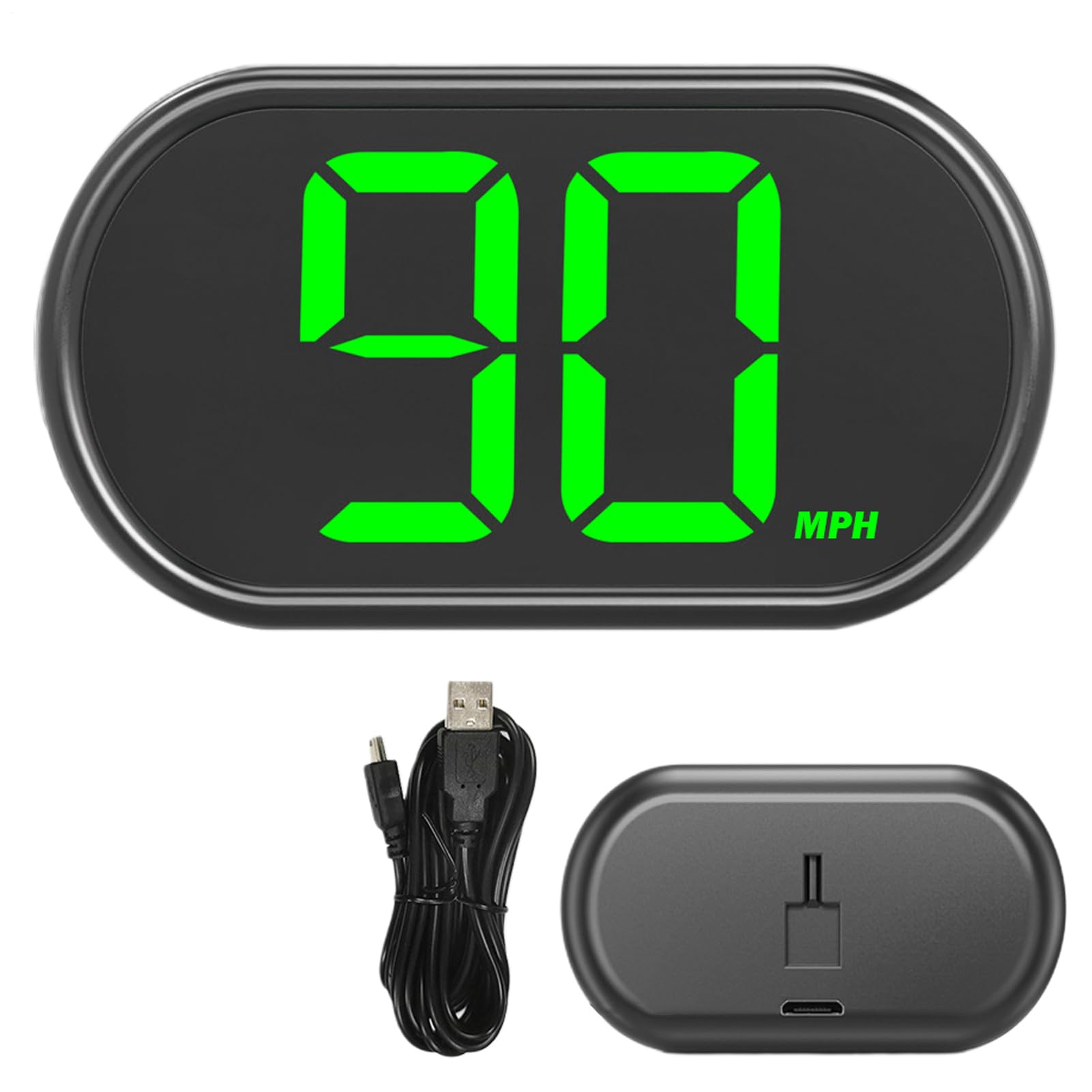Mph Speedometer for Car,Digital Gps Speedometer Vehicle Smart Display with 3.2-Inch LED Screen, Portable Car Speedometer for Vehicles, RVs, SUVs