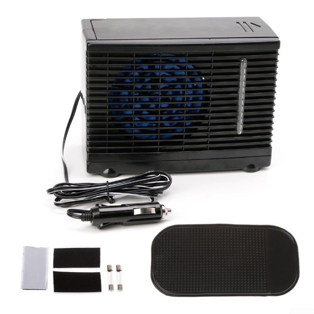 24V Portable Air Cooler Desktop AC Fan with Water Filter and Humidifier for Home and Car Compact Travel