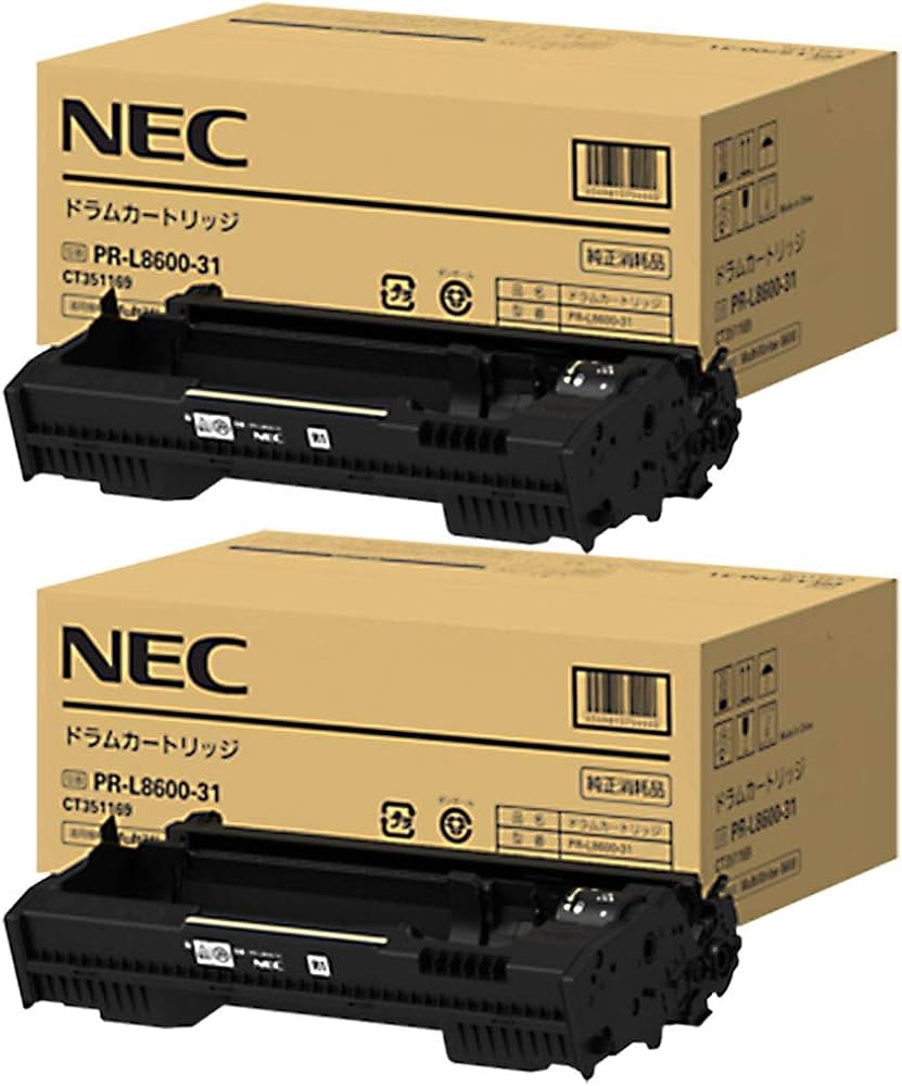 NEC ドラムカートリッジ PR-L8600-31 2本セット Amazon | NEC PR-L8600-31 ドラムカートリッジ 純正 2本セット | NEC