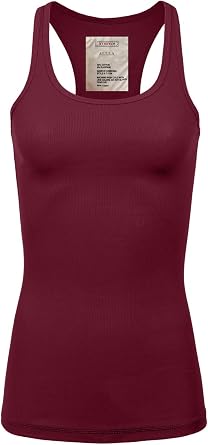 Womens Racerback Tank Top Layering Ribbed Basic Undershirt S-3X