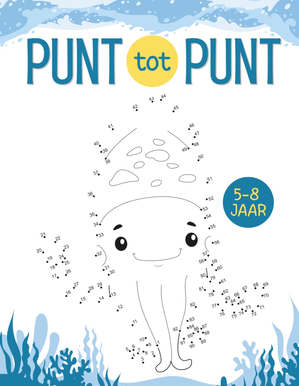 Punt tot Punt voor Kinderen van 5-8 Jaar: 120 Leuke Verbind de Punten Puzzels voor Jongens en Meisjes, Educatief Activiteitenboek met Dieren en Meer
