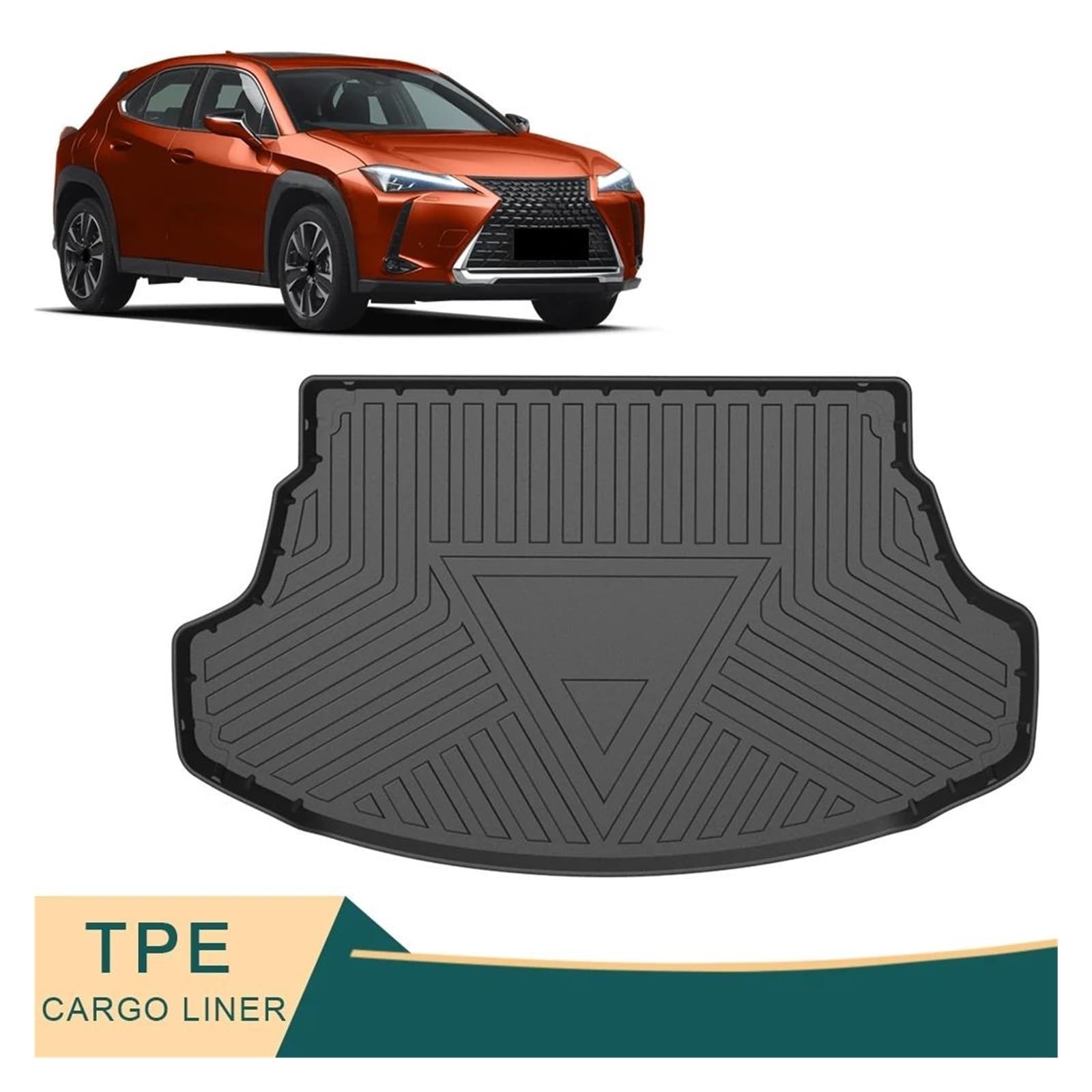 Vasca Protettiva Bagagliaio Per Lexus UX 2019 - Su Misura Con Bordo Alto 5cm Antiscivolo - Foto 6