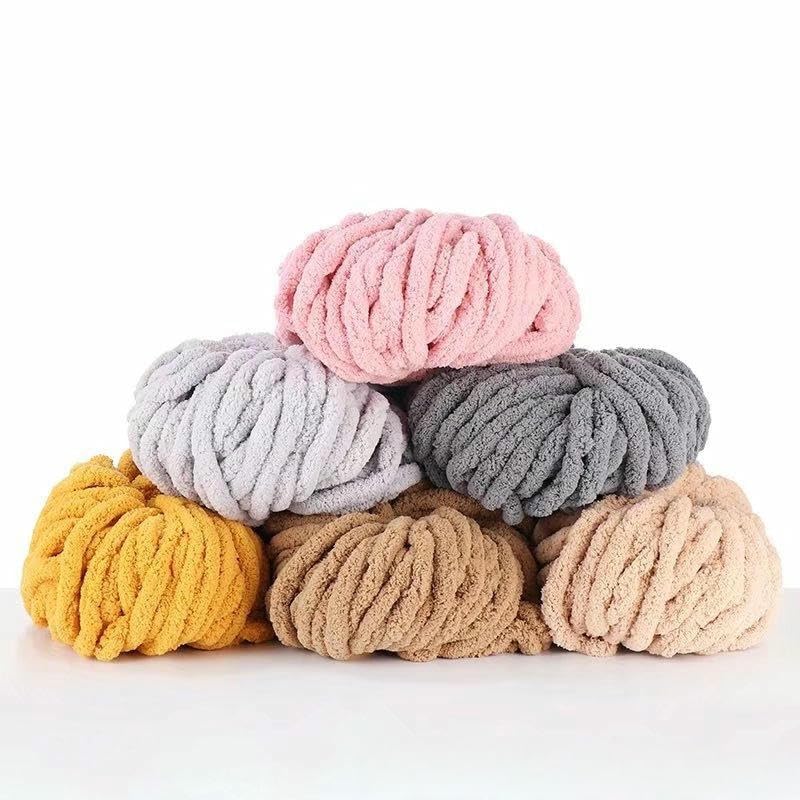 6/12 rolek 250 g, kolorowa, gruba przędza do szydełkowania, puszysta i miękka, bardzo gruba przędza do samodzielnego wykonania szalików, czapek, koców, legowisk dla zwierząt domowych i mat