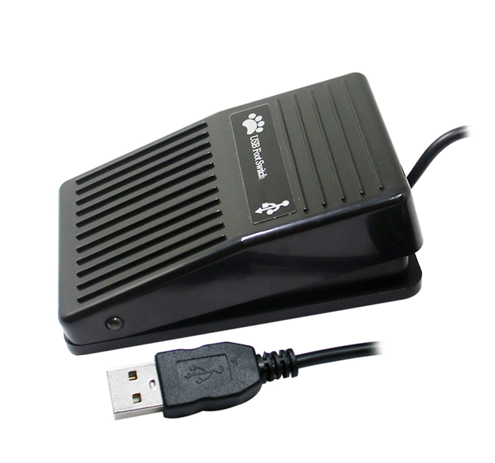 Pédale à Pied USB avec Interrupteur mécanique Unique Simulateur de Touche personnalisé Touche de Combinaison de Raccourci pour Acquisition d'images médicales de Jeu avec câble de 2 m