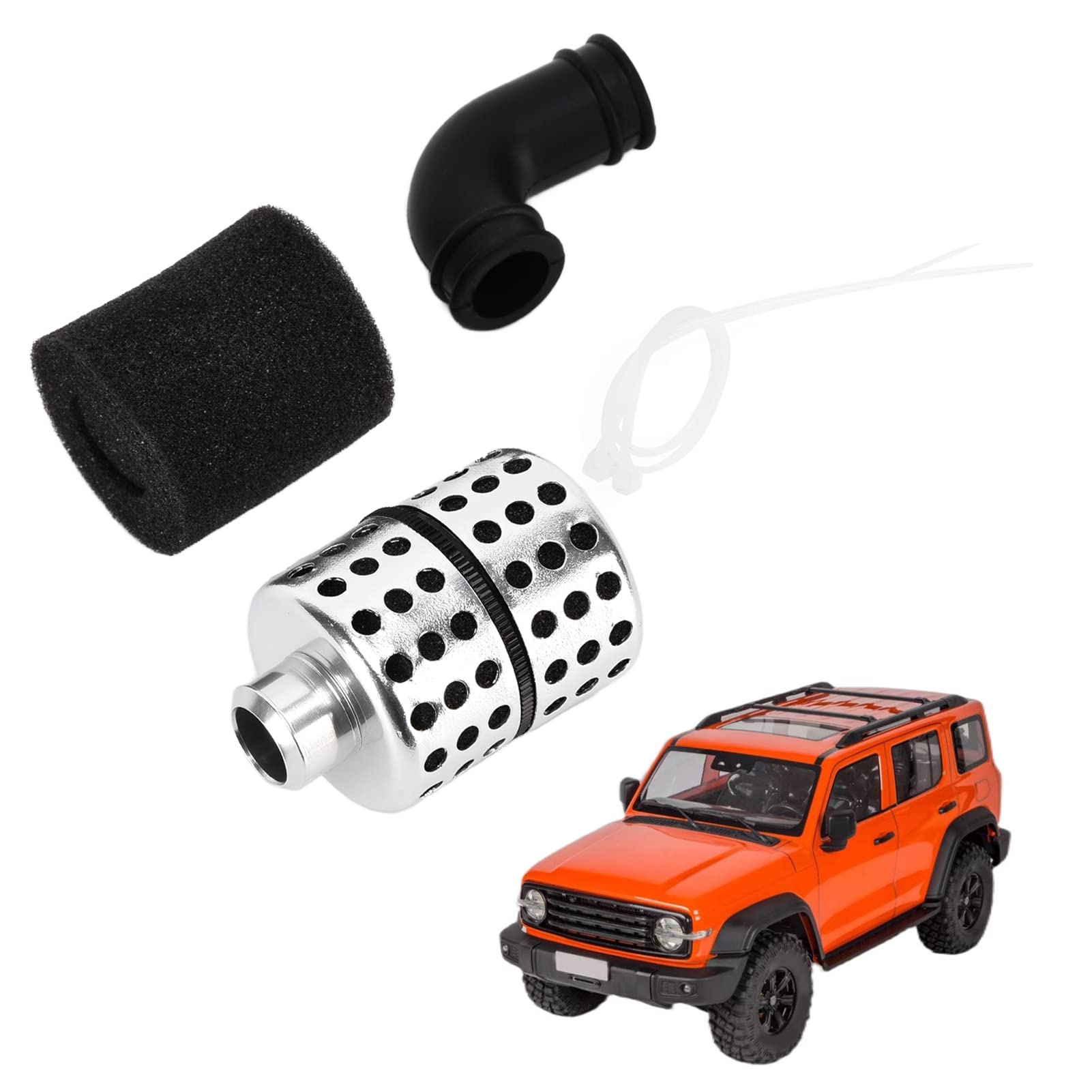 RC Air Filter Good Performance Install Easily Improve Speed Aluminum Capped Air Filter for 1/8 Power Engine