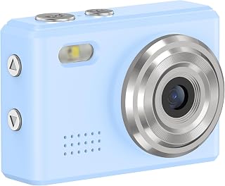 miniカメラ デジタルカメラ 小型デジタルカメラ スマホに送れる 固定焦点 約100万画素 720P HD 動画 0.96インチ液晶画面 USB Type-C Android microSDカード コンパクト 軽量 初心者向け 子供 (ブルー) SMC01-BL