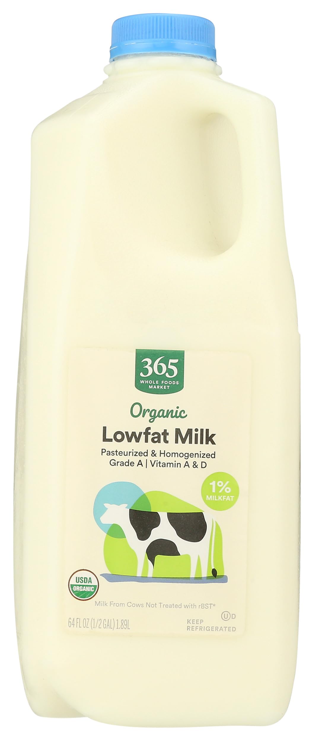 365 by Whole Foods Market, Organic 1% Lowfat Milk, 64 Fl Oz